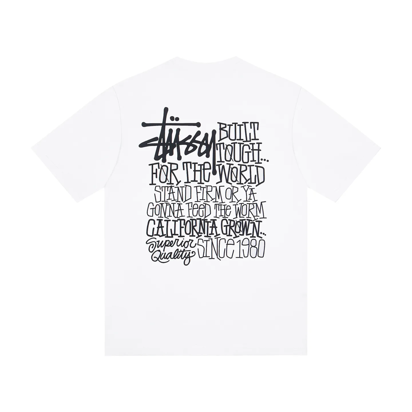 XY 129# P55 （ Quality ） Stussy Retro T Same Style ：Black White Size：S M L XL ： 260 ：